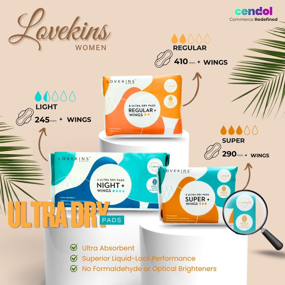 ULTRA Dry Pads Night Wings 410mm (4pc/Pack) - Thumbnail 2