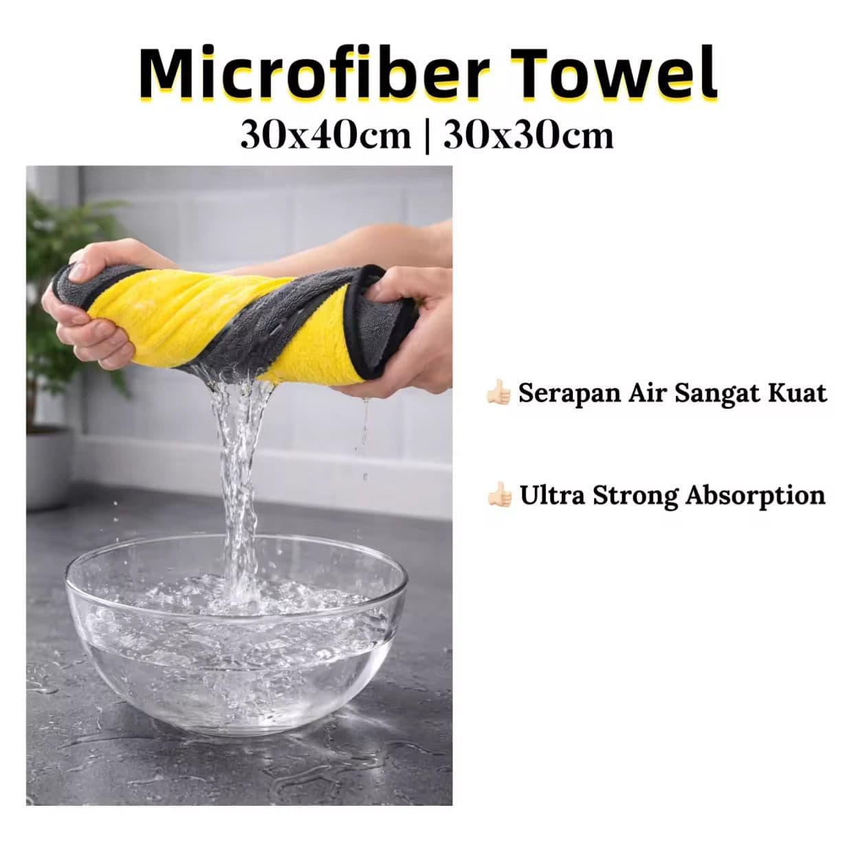 Microfiber Towel 30 x 40cm - Thumbnail 2