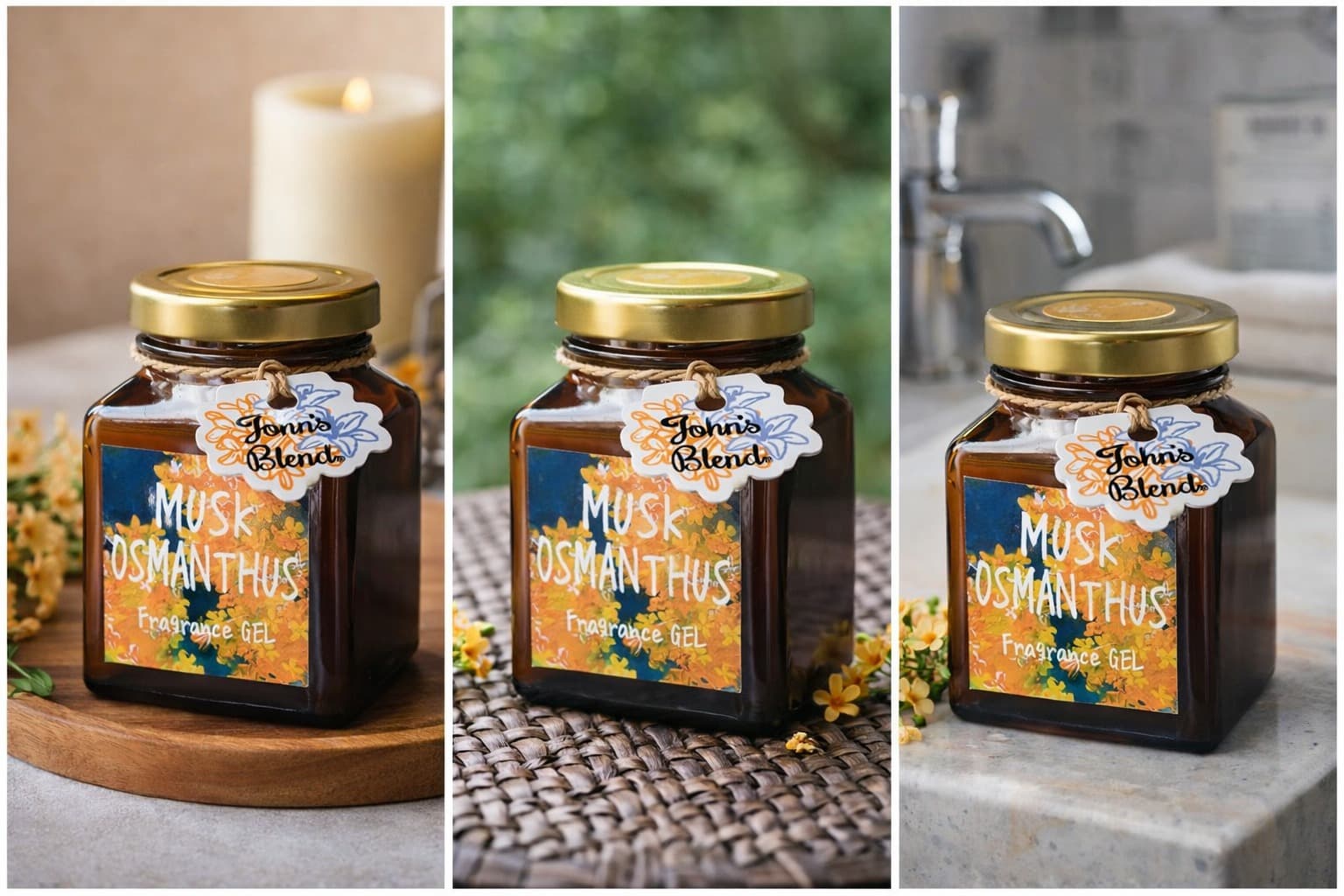 JOHN'S BLEND Musk Osmanthus2022 / Fragrance Gel - Thumbnail 4